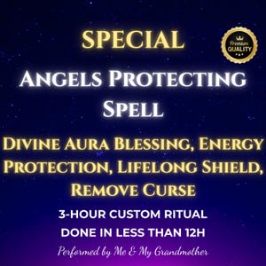 Angels Protecting Spell – Divine Aura Blessing, Energy Protection, Lifelong Shield, Remove Curse, Same Day Ritual by Real Witch