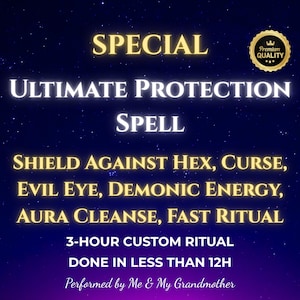 Hechizo de Protección Definitiva: El escudo más poderoso contra maleficios, maldiciones, mal de ojo y energía demoníaca. Purificación del aura. Ritual rápido de bruja.