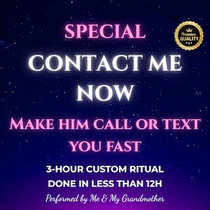 Powerful Contact Me Now Spell – Make Him Call or Text, Reconnect Emotionally, Remove Blocks, Same Day Love Ritual Casting