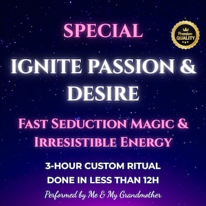 Lust Spell, Passion Attraction Magic, Irresistible Desire Energy, Ignite Romance Fast, Love Seduction Ritual, Charm Boost