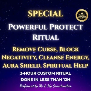 Powerful Protect Ritual – Same Day Cast to Remove Curse, Block Negativity, Cleanse Energy, Aura Shield, Strong Spiritual Help