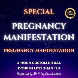 Pregnancy Manifestation Spell – Baby Spell to Attract Pregnancy Fast, Powerful Fertility Energy, Manifest Motherhood, Same Day Ritual