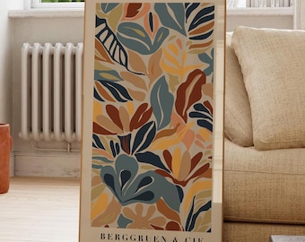 Matisse Style Flower Market Print: Abstract Botanical Wall Art
