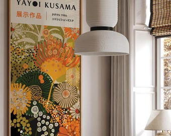 Yayoi Kusama Print: Abstract Japandi Gallery Wall Art