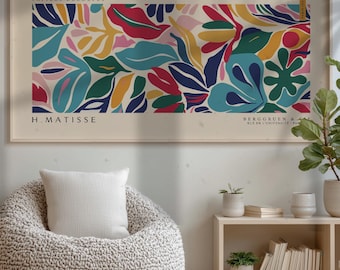 Henri Matisse Exhibition Poster: Flower Market Panoramic Wall Art