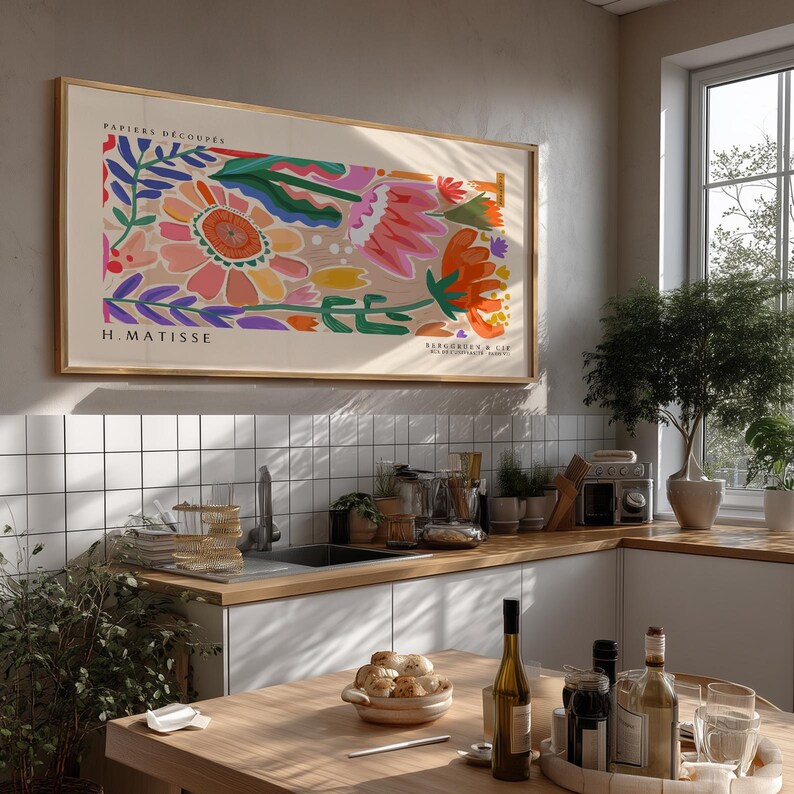 Matisse Kitchen Henri Matisse Exhibition Poster: Modern Flower Market Print - Etsy