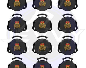 Masonic Crown Cap Cases: 33rd Degree Scottish Rite, Set of 12