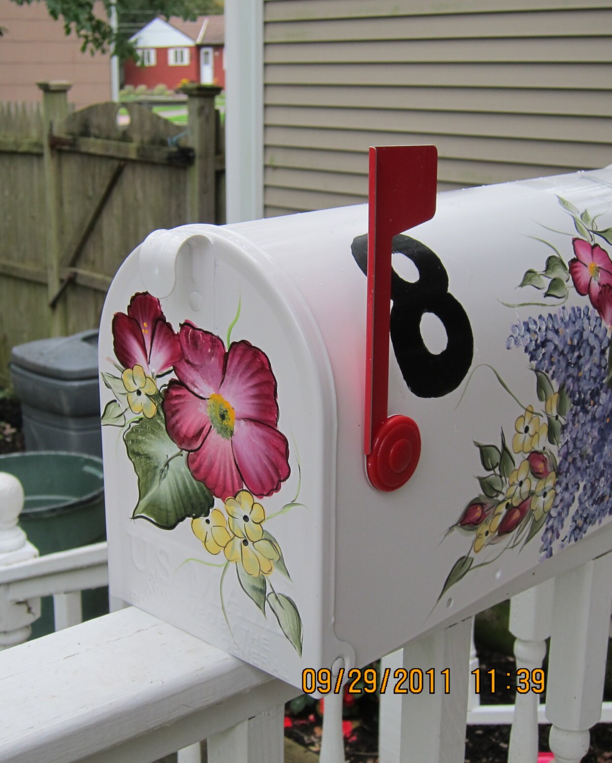 Custom hand painted mailbox Etsy