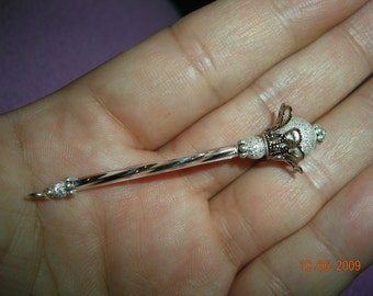 Tooth Fairy Wand, Princess Wand, Fairy Wand - Silver Sparkle or Glittering Gold