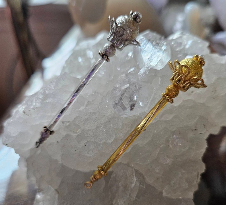 Tooth Fairy Wand, Princess Wand, Fairy Wand Silver Sparkle or Glittering Gold image 3