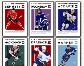 Ice Hockey Wall Art Prints: Teen Boys Room Decor (Digital Download, Set of 10