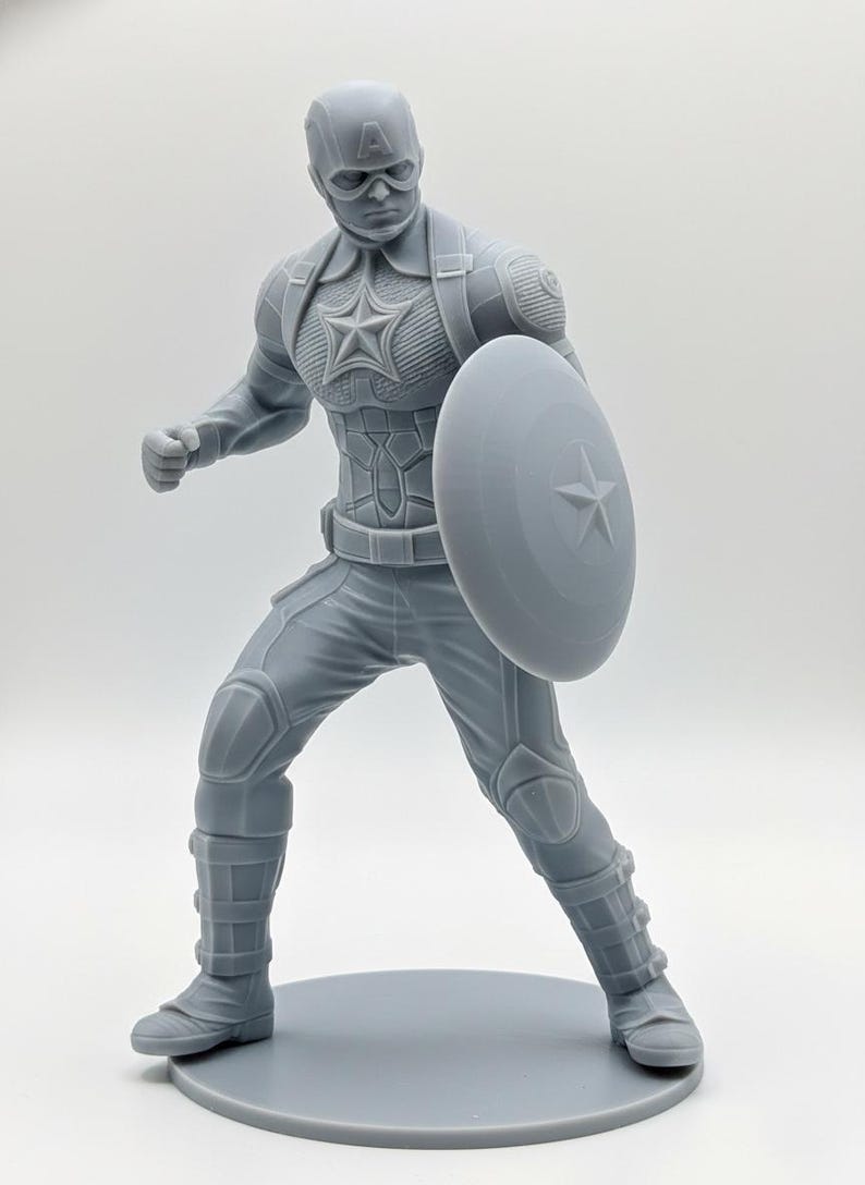 captain america action figure 3d model image 1