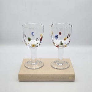 Murano millefiori drinking glass - Etsy 日本