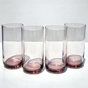 Vintage Libbey Pink Highball Glasses (Set of 4) - Mid-Century Modern Barware