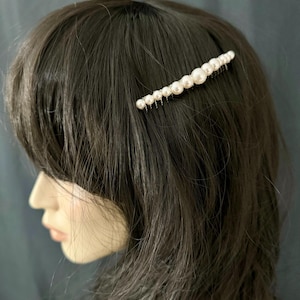 Peineta de novia con perlas de Swarovski, tocado de novia, horquilla de novia, accesorio para el cabello de novia, horquilla de boda, tocado de boda, tiara de perlas