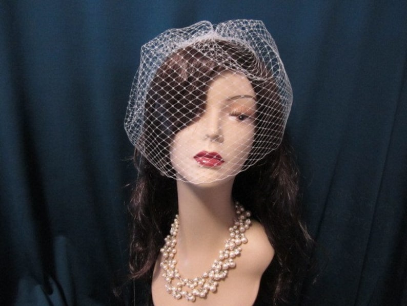 wedding veil bridal veil french netting 14 inches birdcage veil