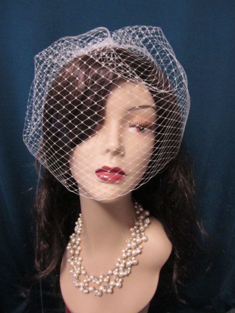 wedding veil bridal veil french netting 14 inches birdcage veil