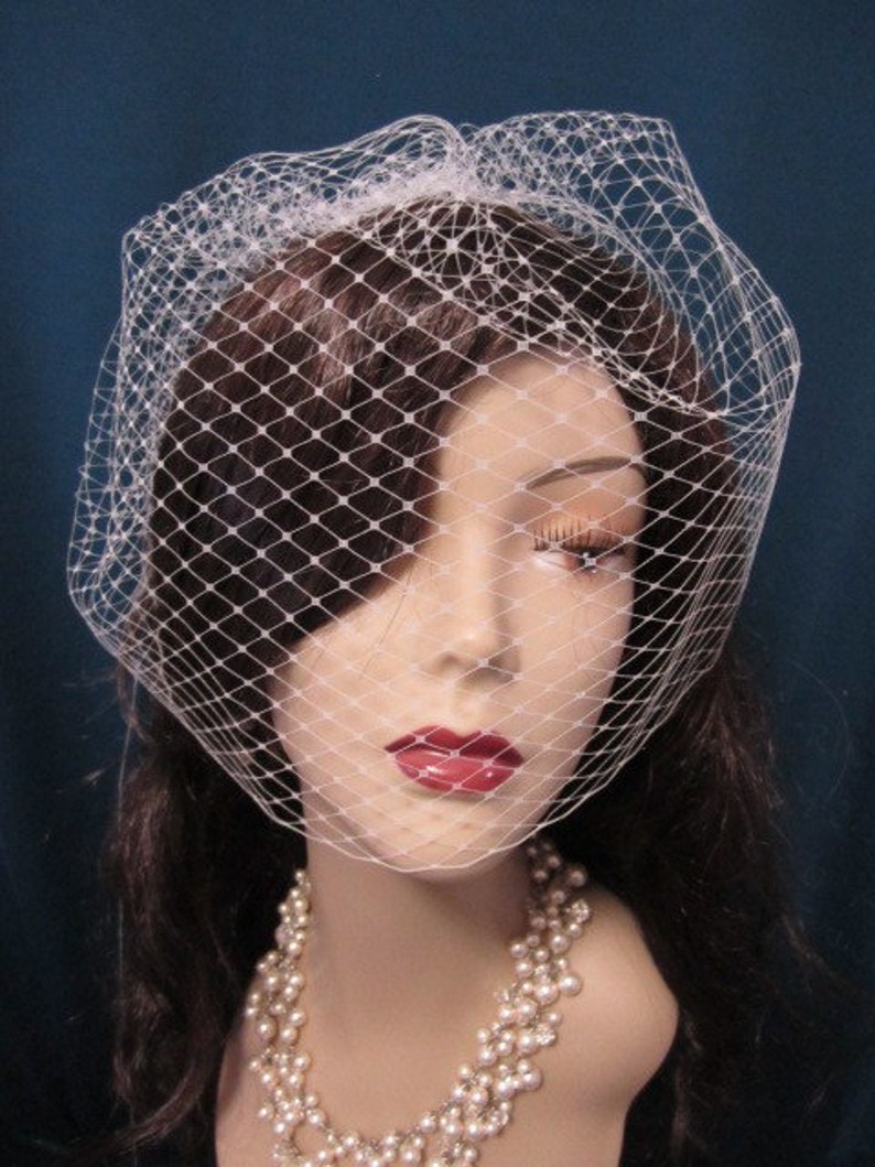 wedding veil bridal veil french netting 14 inches birdcage veil