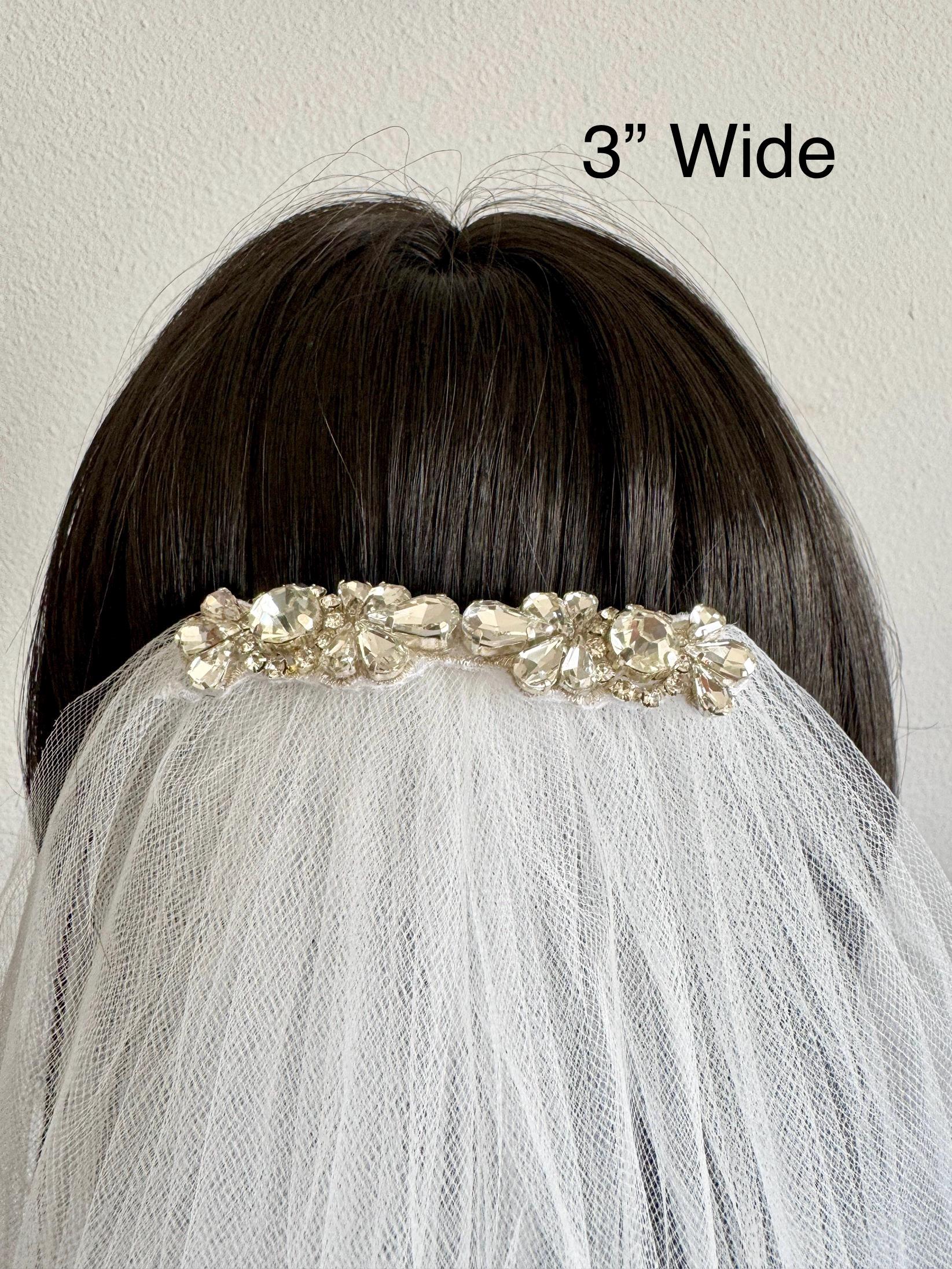 Rhinestone Veil Applique: DIY Bridal Veil Embellishment