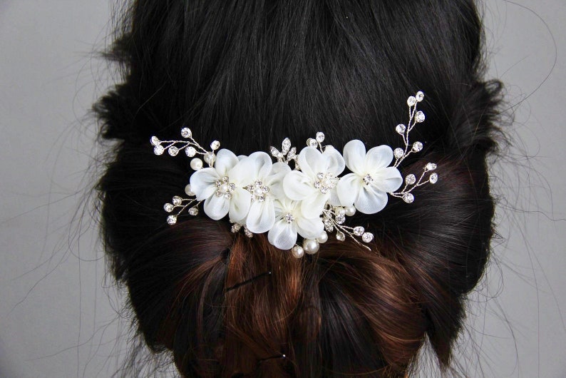 Bridal hair piece rhinestone hair piece flower hair comb rhinestone hair comb wedding hair piece wedding hair comb bridal hair comb