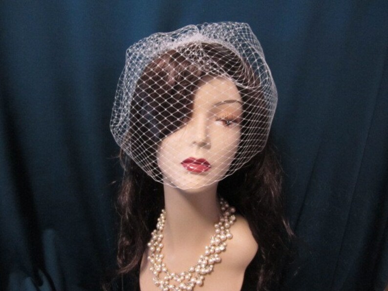 wedding veil bridal veil french netting 14 inches birdcage veil