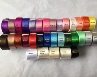 Sash ribbon sample - choose up to 5 colors