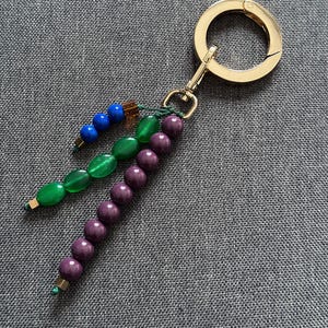 Backpack keychain charms, Cute bag charm, Beaded bag charm, Trendy Bag Charm Keychain, Bag accessory, Women accessory bags, Purse Charm