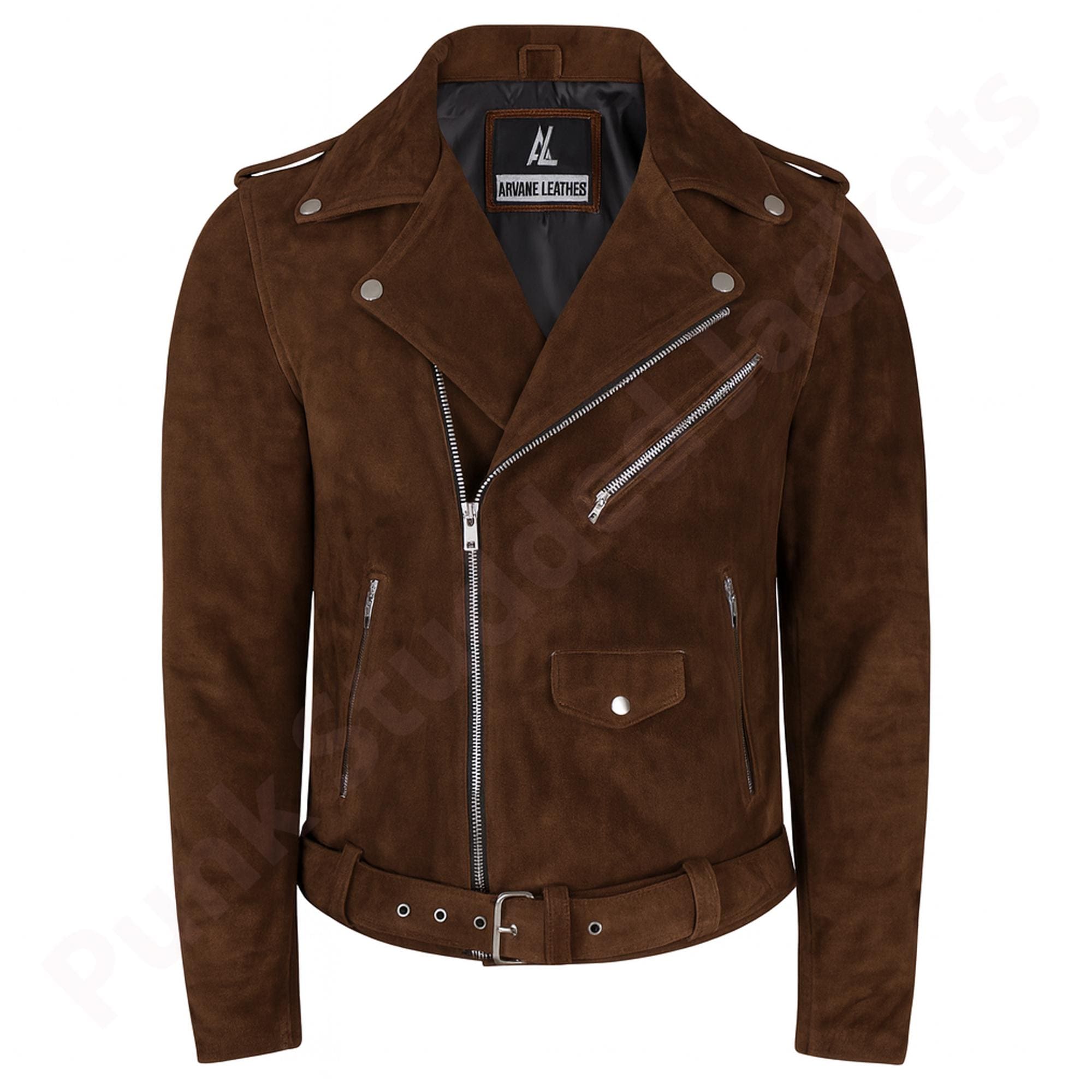 Manteau Vintage Homme En Daim Marron – Marque Imagnin Taille L
