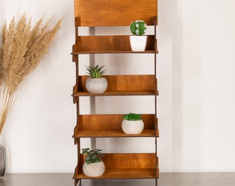 Wood Shelf, Tiered Plant Stand, Spice Rack, Small Table Shelf, Desk & Office Organizer, Display Rack for Retail or Home