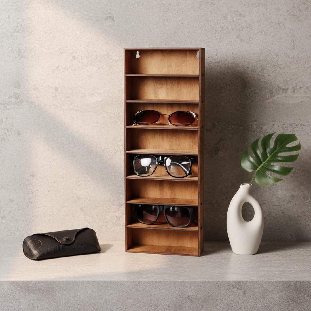 Sunglasses Rack, Glasses Holder Stand, Wood Glasses Holder, Glasses ...