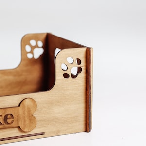 Personalized dog toy storage, Dog toy box wood, Pet toy storage, Dog toy basket with name, Dog toy crate, Pet toys basket image 15