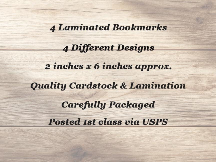 Cape Cod Summer Laminated Bookmarks. Set of 4 Book Marks to Help You ...