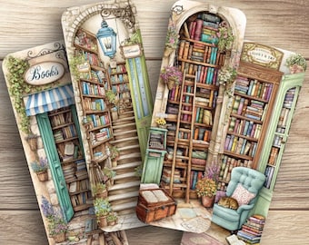 The Book Emporium Laminated Bookmarks. Set of 4 different designs. Ideal gift for book lovers, readers or just for yourself!