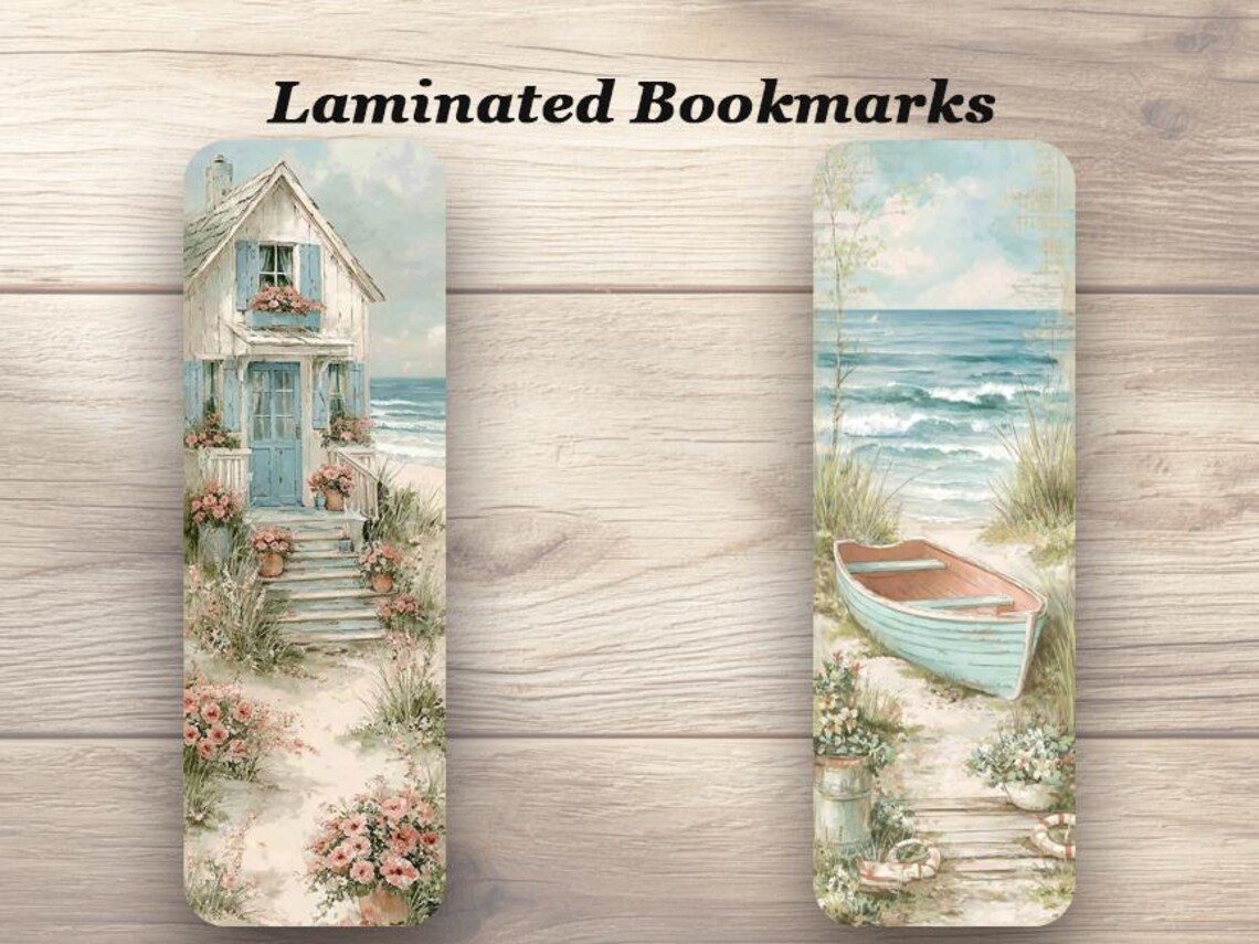 Cape Cod Summer Laminated Bookmarks. Set of 4 Book Marks to Help You ...