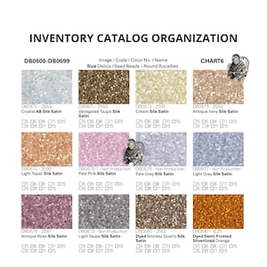 Inventory Catalog Miyuki Delica 11/0 & Seed Bead, PDF, DB0001–DB2599 Range, Codes, Names, Unified Colors and Sizes, Planner Stock Management