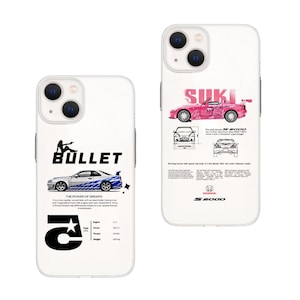 Fast and Furious Couple, coques de portables, Brian R34 Skyline Suki S2000 - « Quoi de neuf, Suki » - Coque esthétique « Quoi de neuf, Bullet », coques assorties