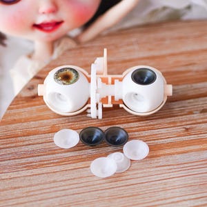 Blythe-Puppen-Augenchip-Basis, 14 mm DIY-Augenchips, Bastelbedarf für Puppenherstellung
