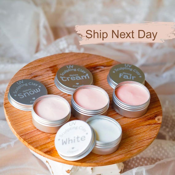 UV Skin Tone Sculpting Clay for Blythe Doll Face Plate Modeling and 3D Customization