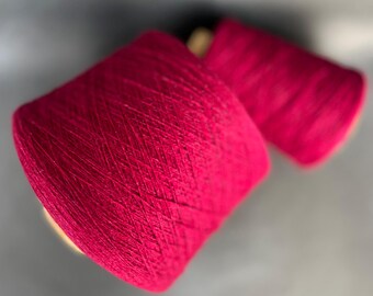 Cachemira italiana pura en cono / Biagioli Modesto / Fucsia / 275 m / 50 g / Tejer y máquina