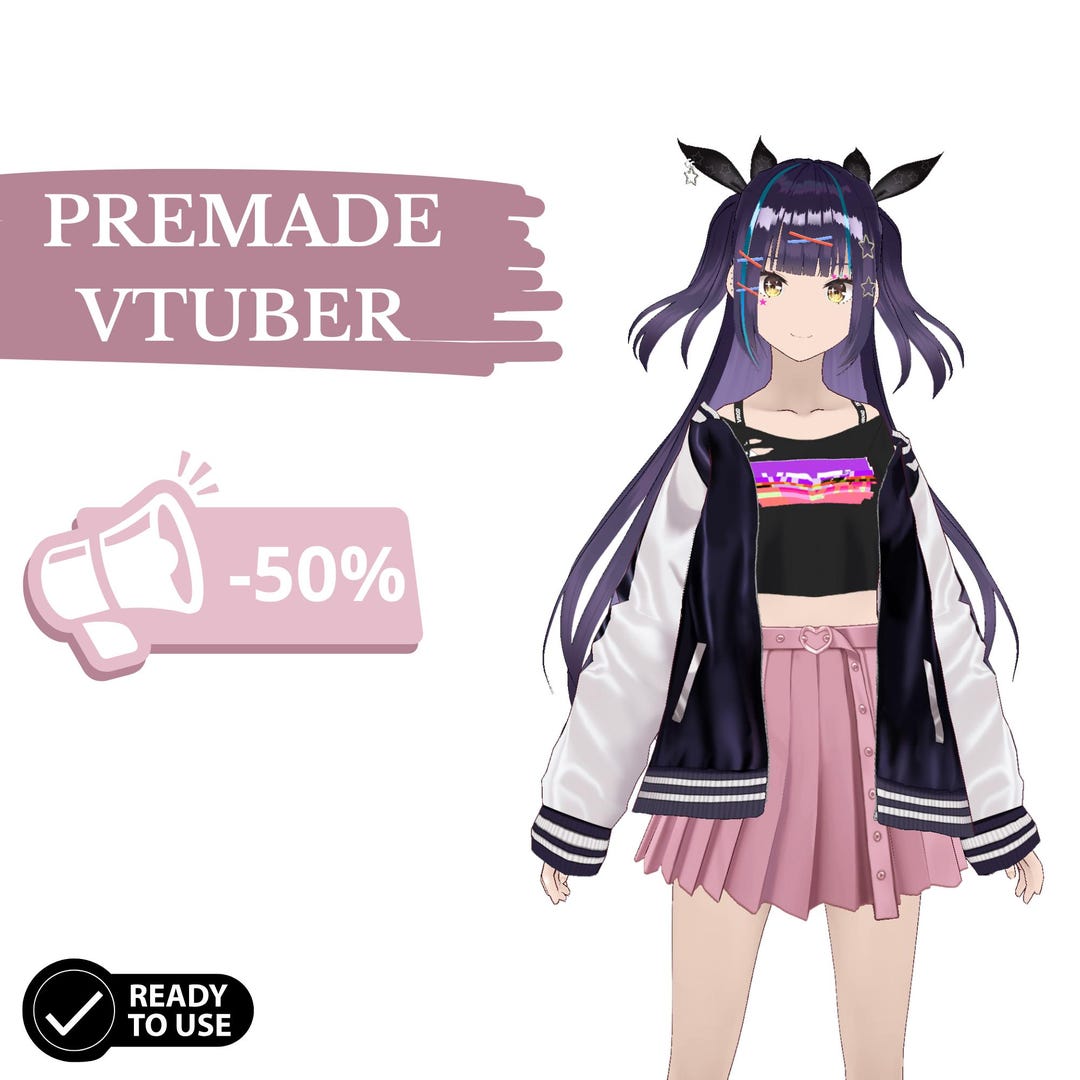 Custom Vtuber Live3d Model Commission | Adventurous Kawaii Girl Avatar ...
