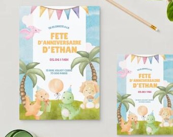 Carte Anniversaire Dinosaures