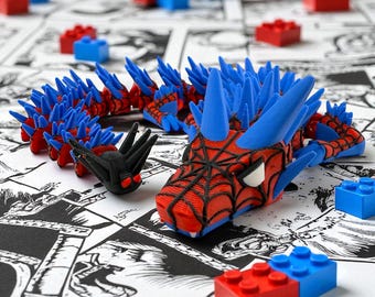 Spidey Dragon – Figura articulada impresa en 3D