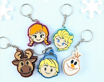 Ice Kingdom Clicker-sleutelhangers – Fidgetset winterfiguren