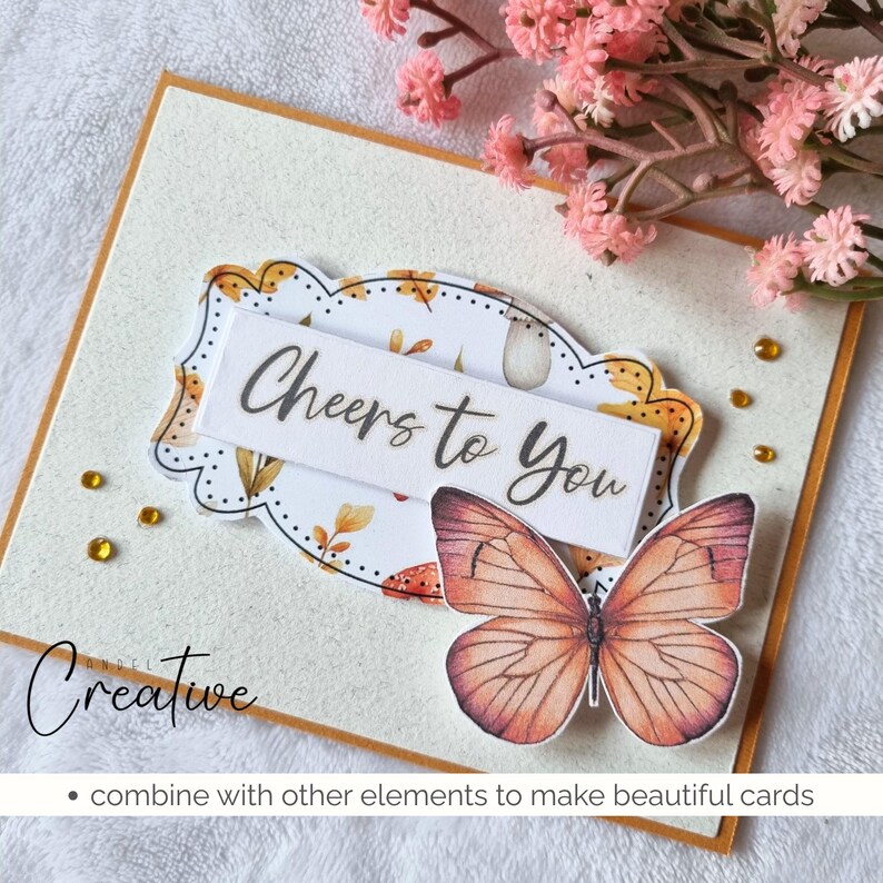 Craft Activity - DIY Card Making Kit, Printable Crafting Kits, Cut Aparts Sheet for Fall Greeting Cards, Digital Craft Supplies Pack, Crafts image 10