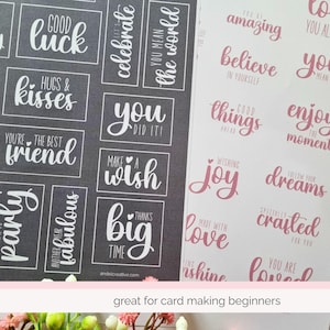 Printable Sentiments for Cards, Card Making Sentiment, DIY Crafts Kit ...