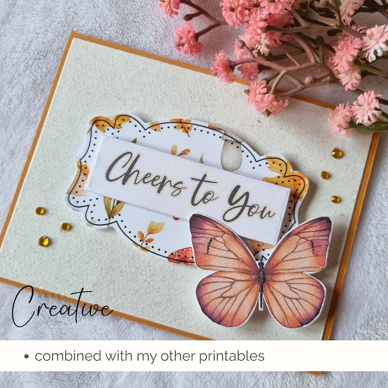 Printable Sentiments Printable Sentiments for Greeting Cards, Digital Card Making Supplies ...