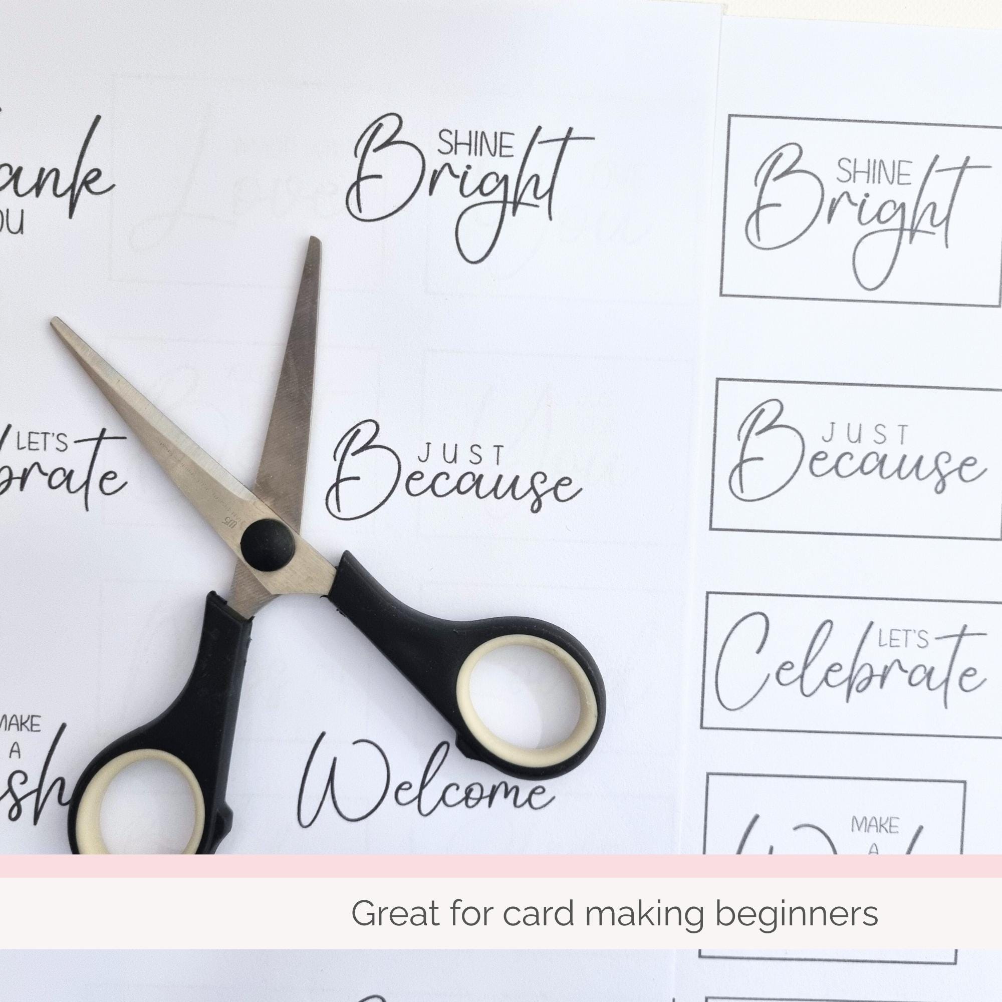 Sentiments For Card Making Printable Sentiments for Cards, Card Making Sentiment, DIY Crafts Kit ...
