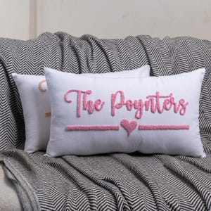 Custom Punch Needle Pillow | Unique Room Decor for Kids, Dorm or Living Room | Personalized Gift Idea for Graduation or Housewarming
