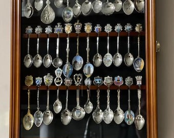 10本入りスプーンディスプレイケース ウォールラック キャビネット