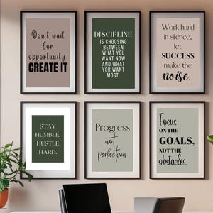 Office Positive Motivational Printable Wall Art, Positive Quote, Motivational Wall Art For Home or Office Wall Decor